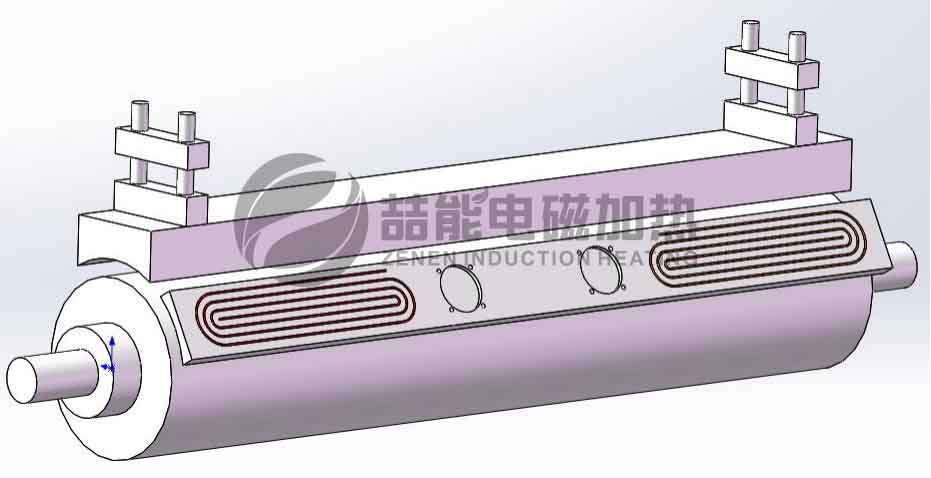 外置式電磁加熱結(jié)構(gòu)設(shè)計示意圖